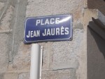 Plaque de rue de la place Jean Jaurès